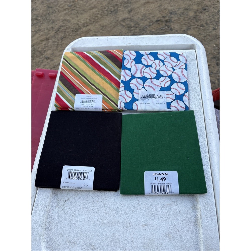 Lot 6 Fat Quarters 100% Cotton Fabric Bundle Multi Color Quilting Sewing 18x22